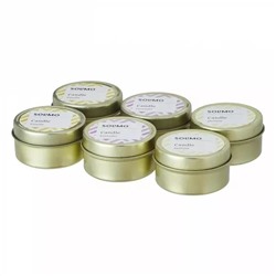 Набор аромасвечей Ваниль, Лаванда и Жасмин (6 шт), Candles Vanilla, Lavender & Jasmine Set, произв. Solimo