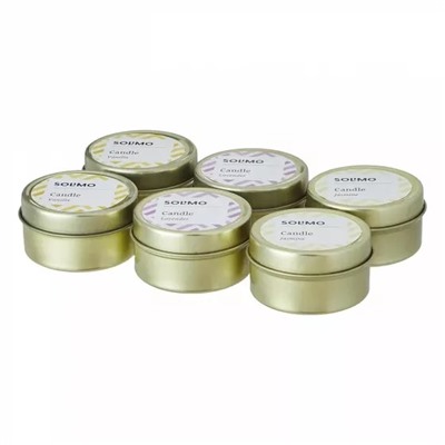 Набор аромасвечей Ваниль, Лаванда и Жасмин (6 шт), Candles Vanilla, Lavender & Jasmine Set, произв. Solimo