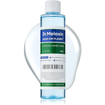 Тонер для лица с аква-ионной плазмой, Aqua Ion Plasma Water Toner, Dr. MELAXIN, 200 мл