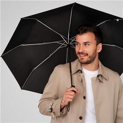 G819-01 Black (Черный) Зонт мужской автомат Fulton