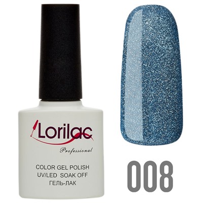 Гель лак Lorilac Professional Disco (светоотражающий) № 8 10 ml