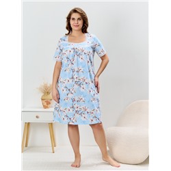 Женская сорочка Узор-1 НС-634 / голубой