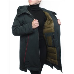 18602 DK. GREEN Пальто демисезонное женское (100 гр. синтепон)