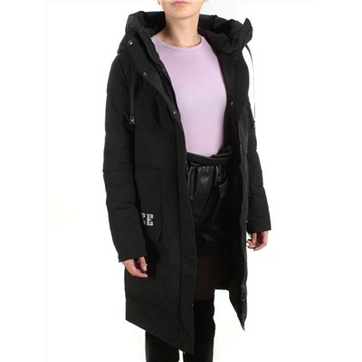 21-972 BLACK Пальто зимнее женское AIKESDFRS