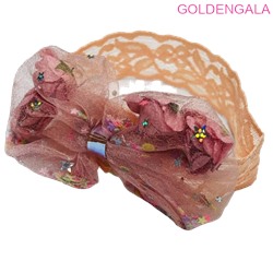 Ободок-повязка детская с бантом ОБ 28 модель 1