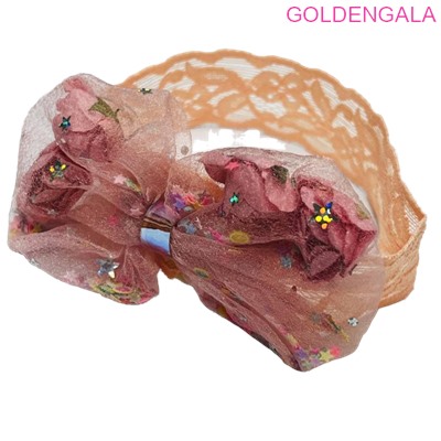 Ободок-повязка детская с бантом ОБ 28 4 шт