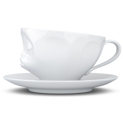 Чайная пара Kissing, 200 мл, белая