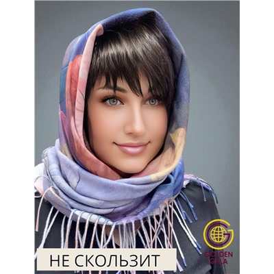 Платок теплый кашемировый с 3D принтом Арт 2591П/02