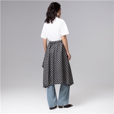 Юбка-килт дизайнерская, Игра теней (серый)