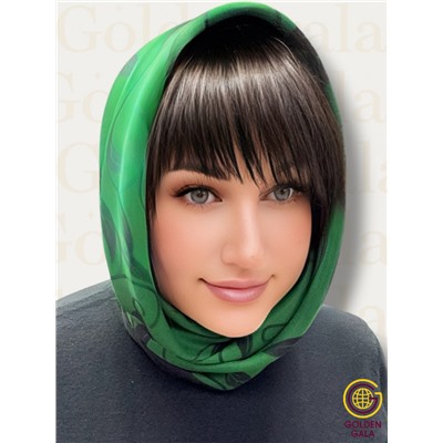 Платок утепленный Камелия цвет 3041/6 (зеленый)