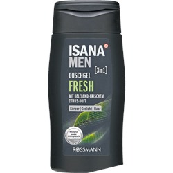 ISANA MEN 3in1 Duschgel Fresh Гель для душа Свежесть для мужчин с формулой влаги 300 г