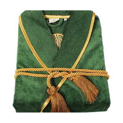 Халат Велюровый Женский (S) Arus Yeşil Bayan Small Bornoz - EcoCotton