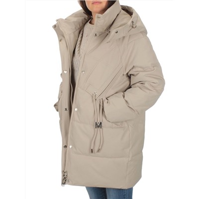 H23-680 BEIGE Куртка зимняя облегченная женская (150 гр. холлофайбер)