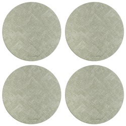 Набор из 4-х сервировочных салфеток Leanera, Ø35 см, мятные