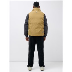 Жилет мужской утепленный спортивный горчичного цвета 15323G