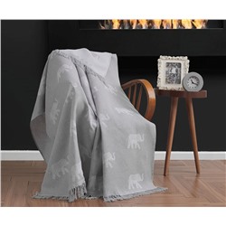 Накидка на Диван 170x220 см. 100% Хлопок Keten Fil Gri
