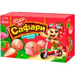 Чоко Бой Сафари йогурт и клубника 39гр
