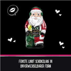 Lindt 2025 Hello Santa Vegan 3stk x 80 g, Линдт Веган Дед Мороз, 12см, 80 грамм х 3 штуки (240 грамм)