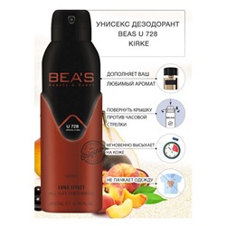Дезодорант Beas U728 Tiziana Terenzi Kirke deo 200 ml, Дезодорант унисекс Beas U728 создан по мотивам аромата Tiziana Terenzi Kirke