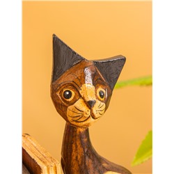 Вечный календарь настольный «Кошки», 6.5×28×15 см, дерево