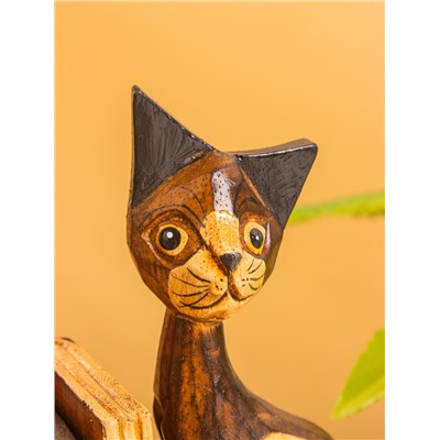 Вечный календарь настольный «Кошки», 6.5×28×15 см, дерево