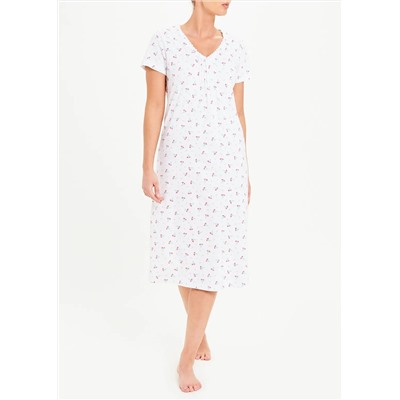 Floral Lace Trim Nightie