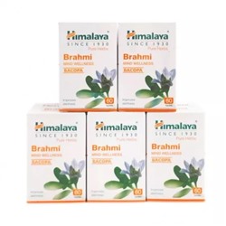 Набор Брахми (5 х 60 таб, 250 мг), Brahmi Set 5, произв. Himalaya
