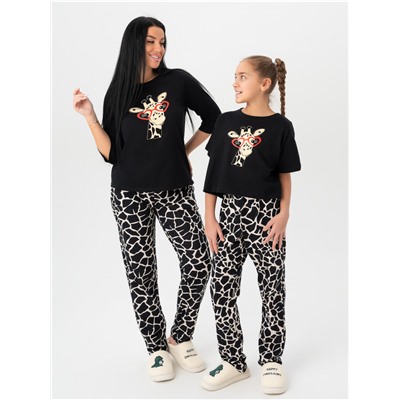 Пижама "Жираф" детская девочка с брюками