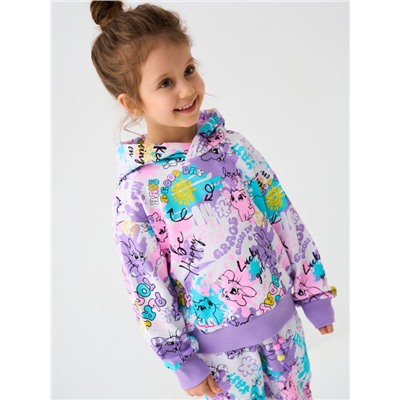 Комплект для девочки: толстовка, брюки