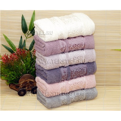 70x140 см. 6 шт/уп. Махровые Банные Полотенца Buket VIP COTTON - Cestepe