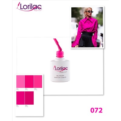 Гель лак Lorilac Professional № 72 10 ml