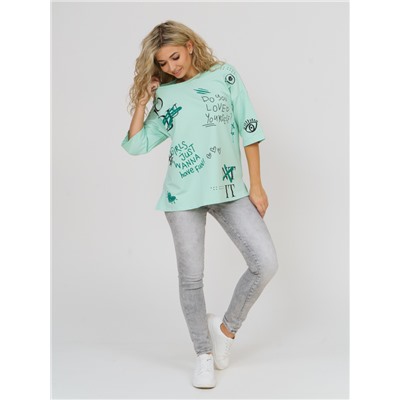 877 Футболка ментол Свт