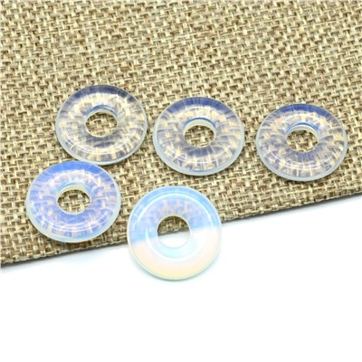 Бусина бублик из лунного камня 18*4мм, 1шт