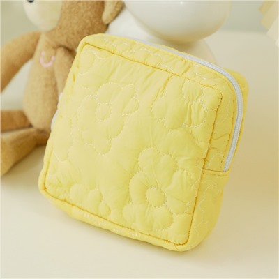 Дорожная мини-сумочка "Femininity" yellow, 12*12*4 см