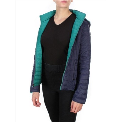 9313 TURQUOISE/BLUE Куртка демисезонная двухсторонняя женская RIKA (100 гр. синтепон)