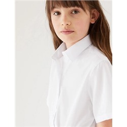 3pk Girls’ Adaptive Easy Iron School Shirts (3-18 Yrs)