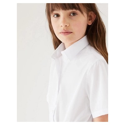 3pk Girls’ Adaptive Easy Iron School Shirts (3-18 Yrs)