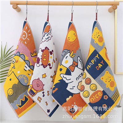 New Kakalong series gauze square scarf Korea soft absorbent kitchen hand wipe towel factory price wholesale