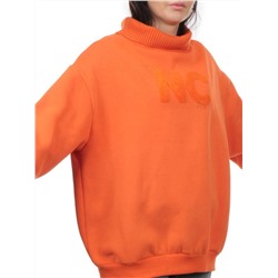 2510 ORANGE Толстовка женская (85% хлопок, 10% полиэстер, 5% спандекс)