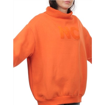 2510 ORANGE Толстовка женская (85% хлопок, 10% полиэстер, 5% спандекс)