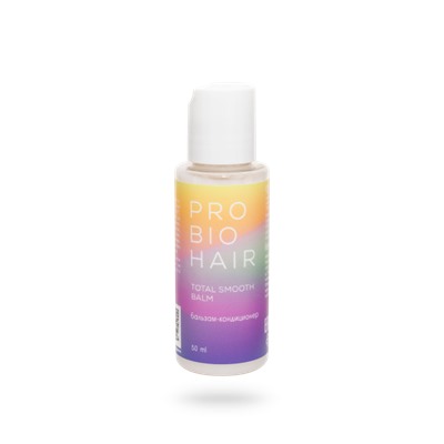 Миниатюра PRO BIO HAIR TOTAL SMOOTH BALM, бальзам-кондиционер, 50 мл