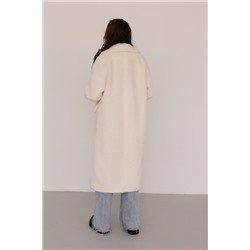 Шубка женская еврозима 24777 (белый/щипаная норка)