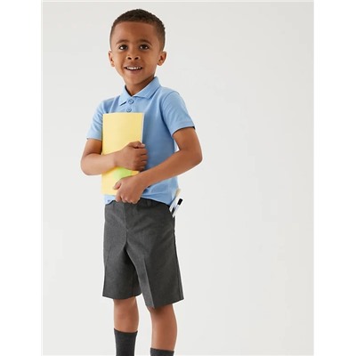 2pk Boys' Plus Fit Cargo School Shorts (4-14 Yrs)