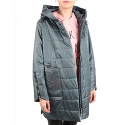 ZW-2181-C GRAY/GREEN Куртка демисезонная женская BLACK LEOPARD (100 гр.синтепона)