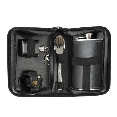 Набор с фляжкой 220 мл, 6 в 1, L12 W7 H18,5 см