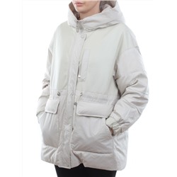 M24-211 LT. BEIGE Куртка демисезонная женская (100 гр. синтепон)