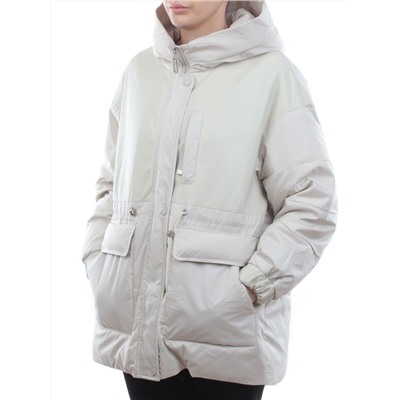 M24-211 LT. BEIGE Куртка демисезонная женская (100 гр. синтепон)