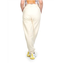 M071 BEIGE Брюки спортивные женские на флисе (100% хлопок) 7986