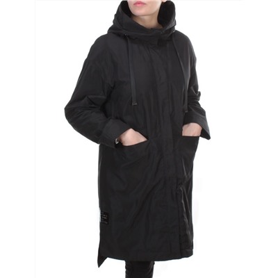 2190 BLACK Куртка демисезонная женская Parten (50 гр. синтепон)