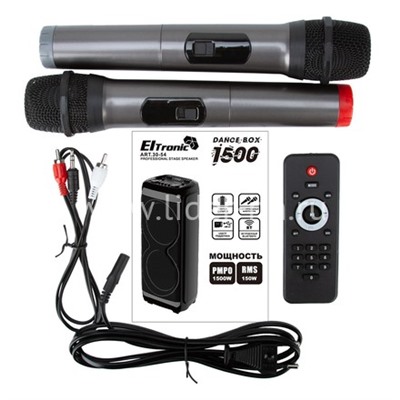 Колонка 12"  (30-54 DANCE BOX 1500) динамик 2шт/12" ELTRONIC с TWS